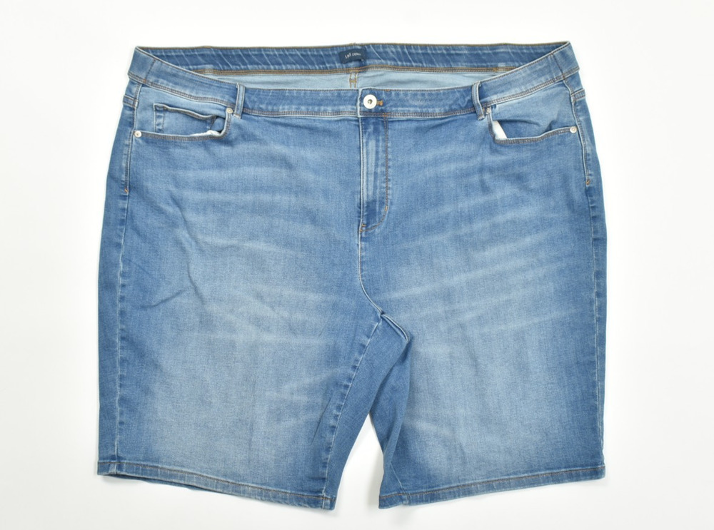 J.Jill Denim Women's Plus Size 28W Blue Jean Shorts Stretch Tencel Blend Casual